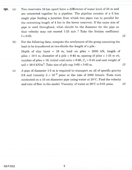 UPSC Question Paper Civil Engineering 2017 1
