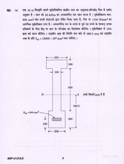 UPSC Question Paper Civil Engineering 2019 1