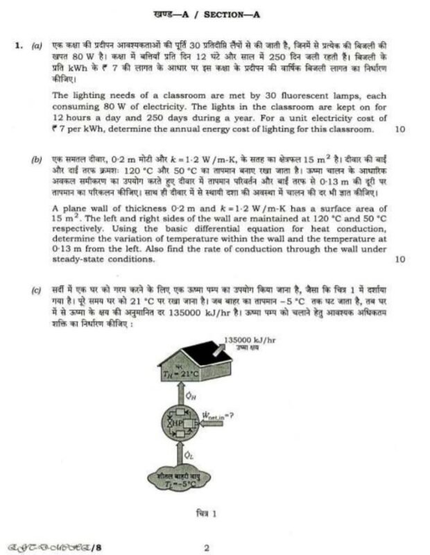 UPSC Question Paper Mechanical Engineering 2018 Paper 2