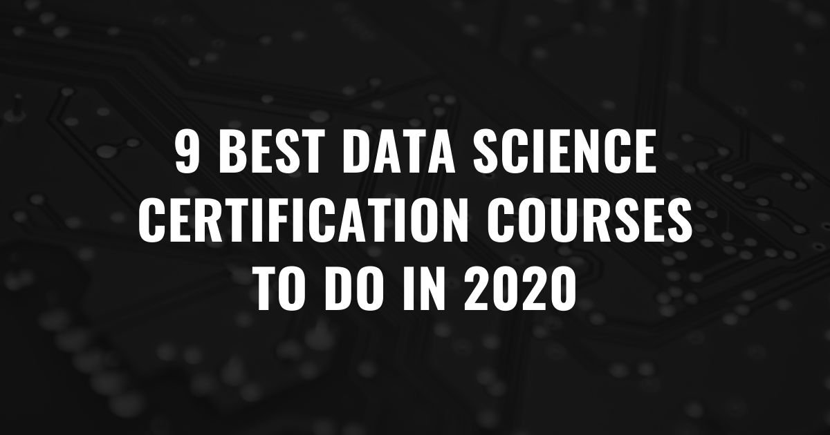data science certifications