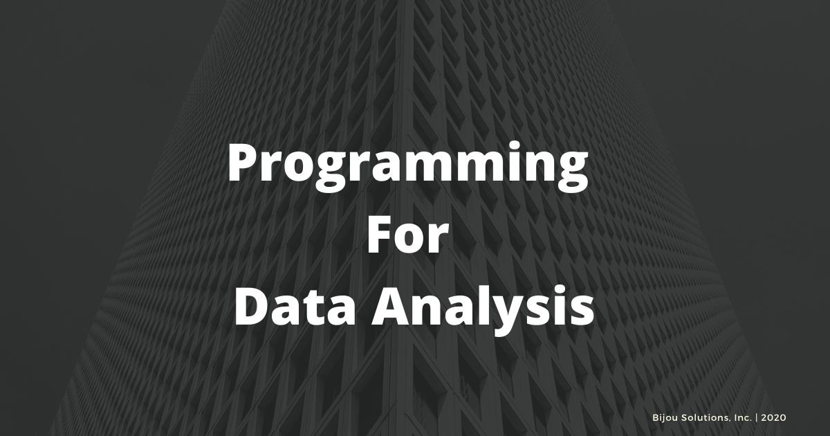 programming for data analysis