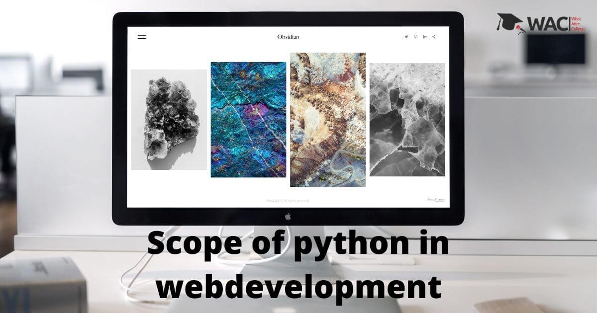 Scope of python in web development