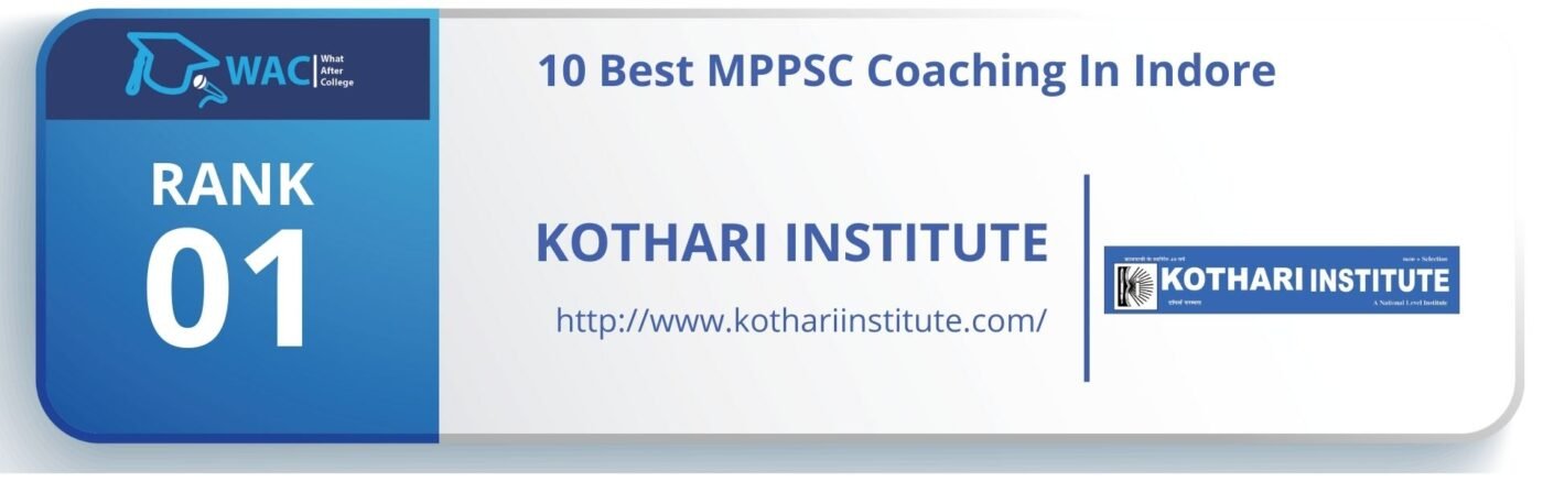 Rank 1: Kothari Institute | MPPSC Coaching in Indore