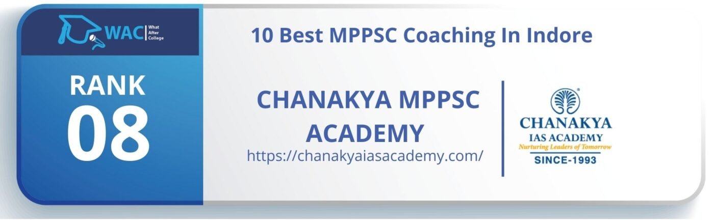 Rank 8: Chanakya MPPSC Academy