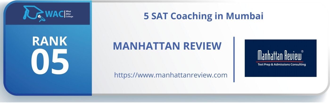 Rank 5: Manhattan Review | One of the Best SAT Classes in Mumbai
