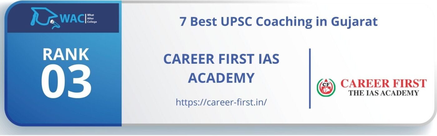 Rank 3: Career First IAS Academy