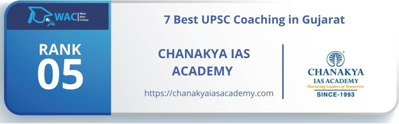 Rank 5: Chanakya IAS Academy 