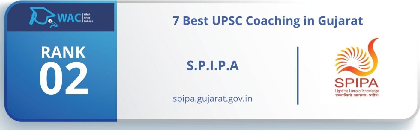 Rank 2: SPIPA Best IAS coaching in gujrat