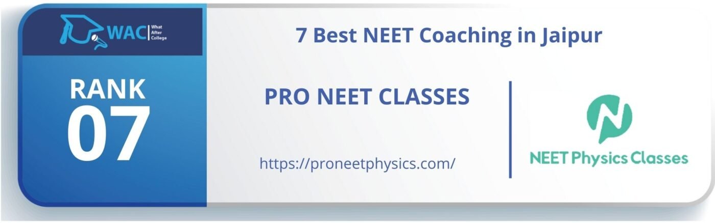Rank 7: Pro NEET Classes 