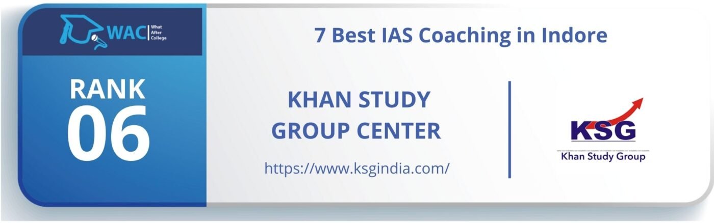 Rank 6: Khan Study Group Center in Indore
