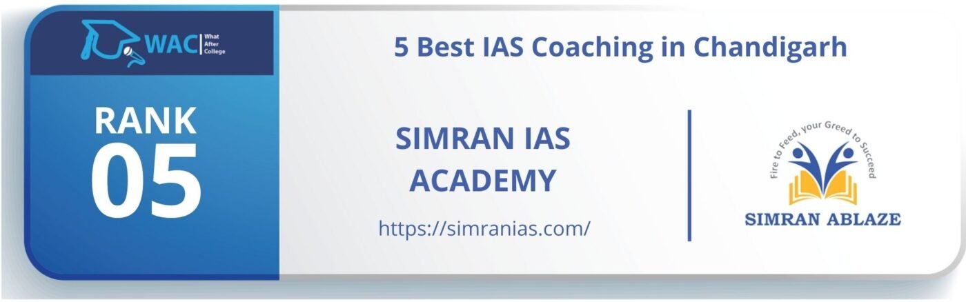 Rank: 5 Simran IAS Academy 