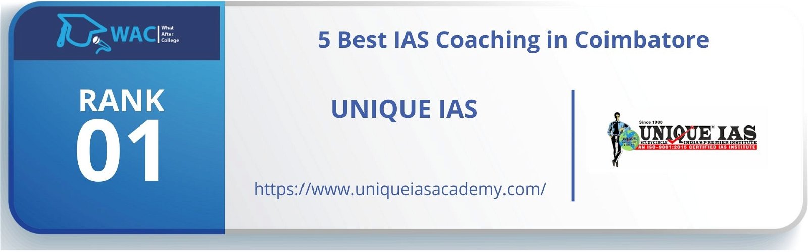 5 Best IAS Coaching in Coimbatore Rank 1: Unique IAS Coimbatore