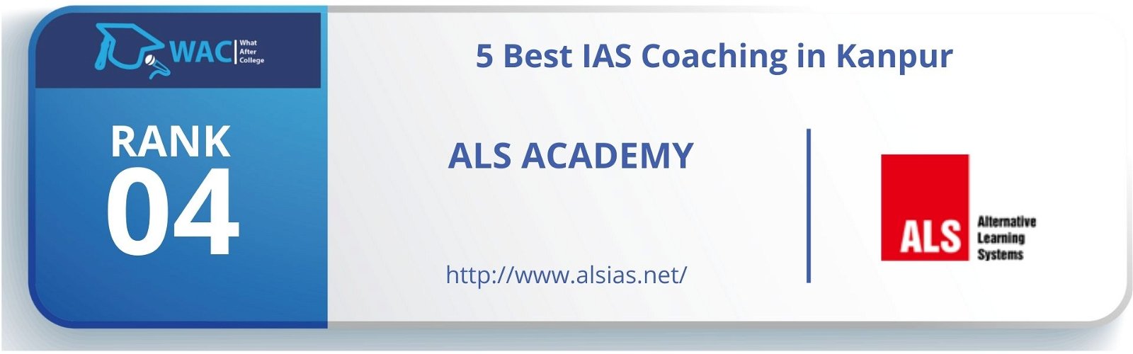 5Best IAS Coaching in Kanpur Rank 4: ALS Academy in Kanpur