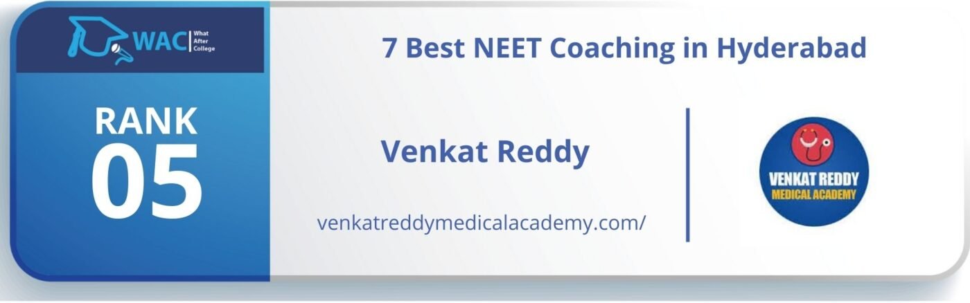 Rank 5: Venkat Reddy Medical Academy