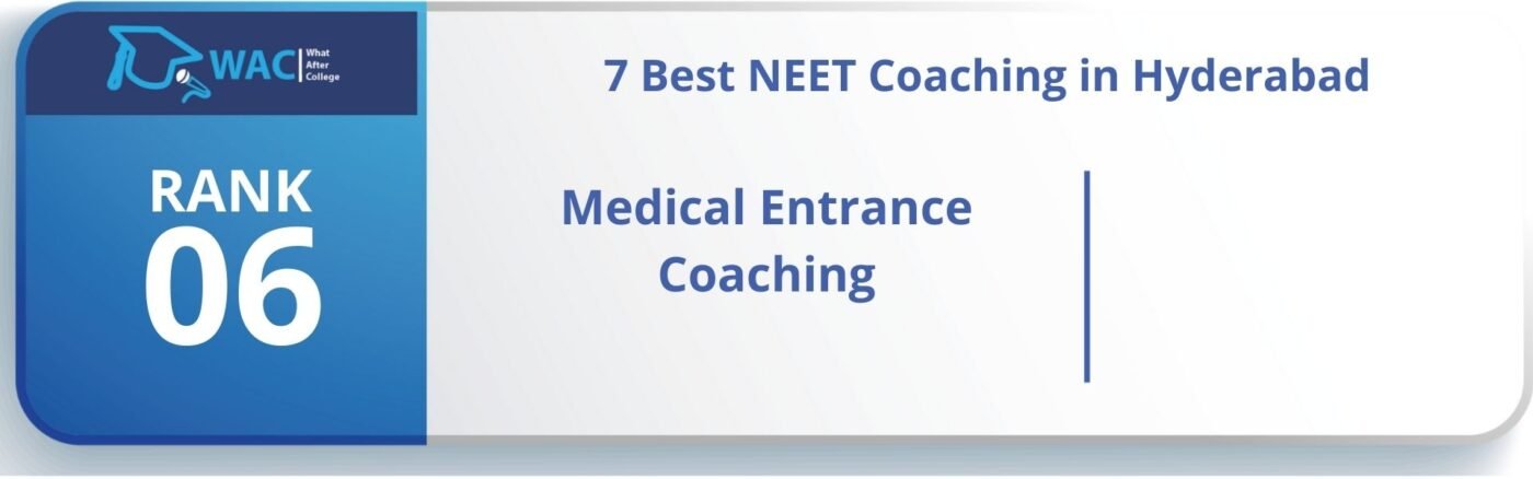 Rank 6: Medical Entrance Coaching