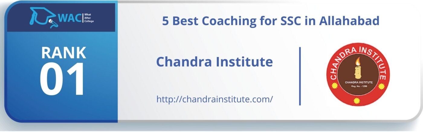 Rank 1: Chandra Institute, Rambagh SSC coaching in Allahabad  