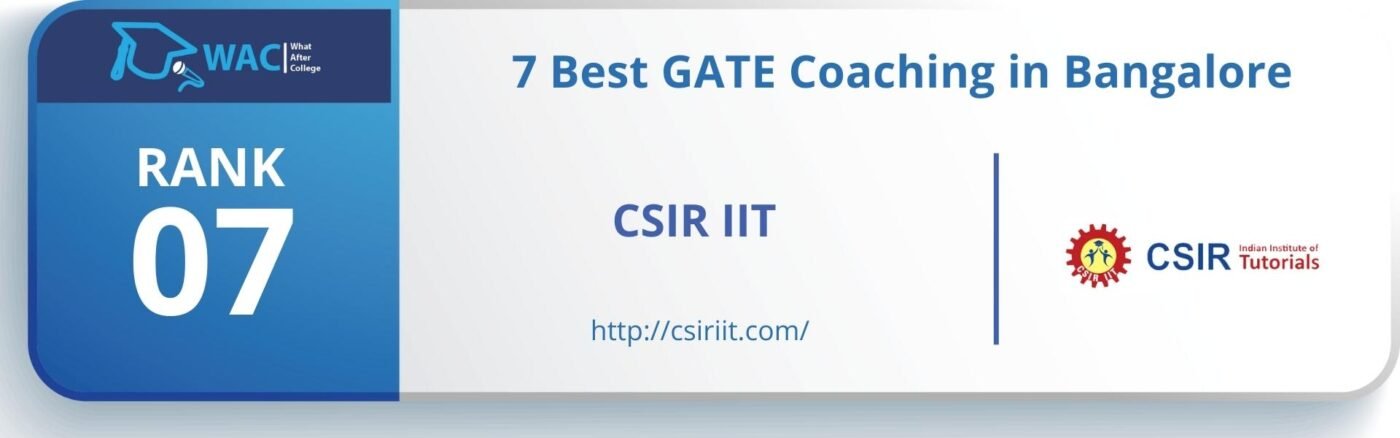 Rank 7 : CSIR IIT