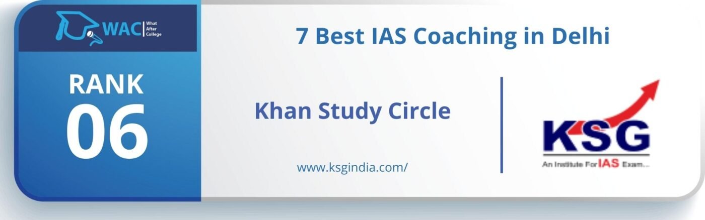 Rank 6: Khan Study Group (K.S.G.) | best ias coaching in delhi