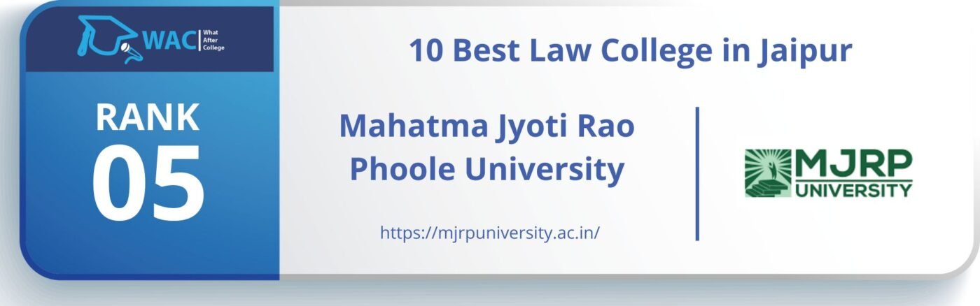 Rank: 5 Mahatma Jyoti Rao Phoole University
