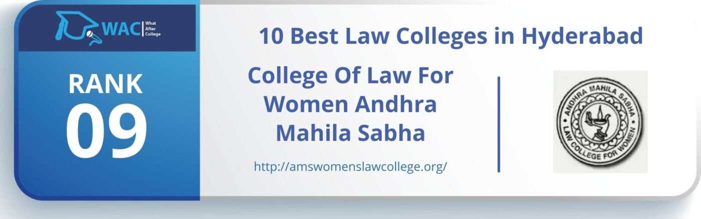 Rank 9 College Of Law For Women Andhra Mahila Sabha 
