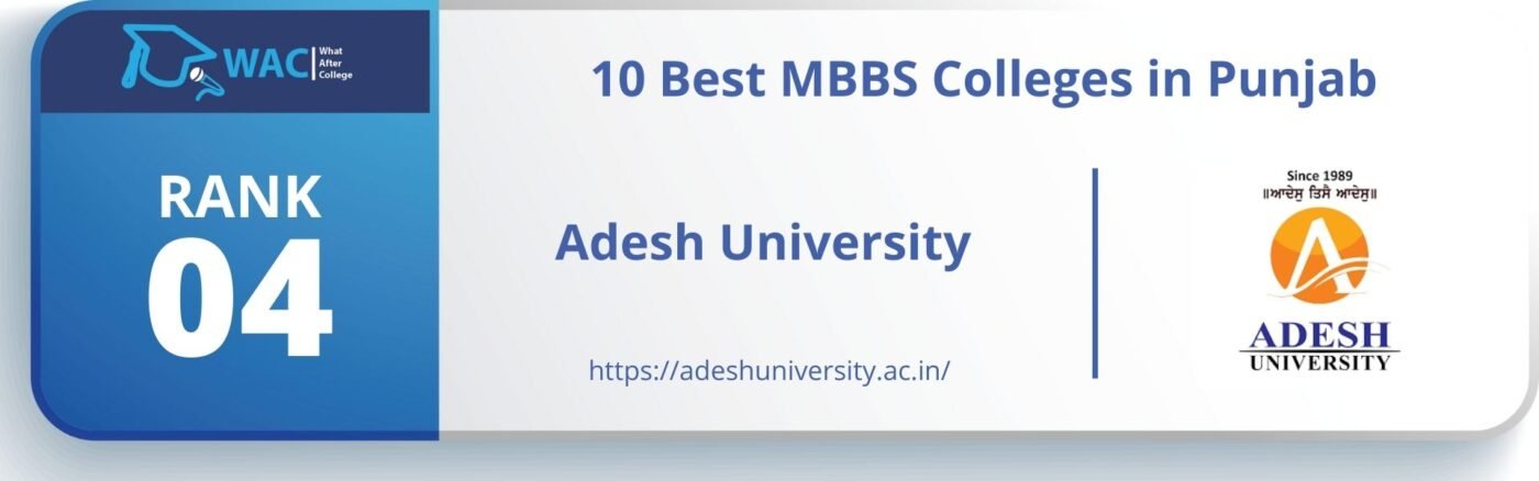Rank: 4 Adesh University 
