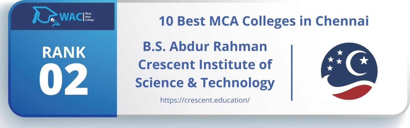 best mca colleges in chennai