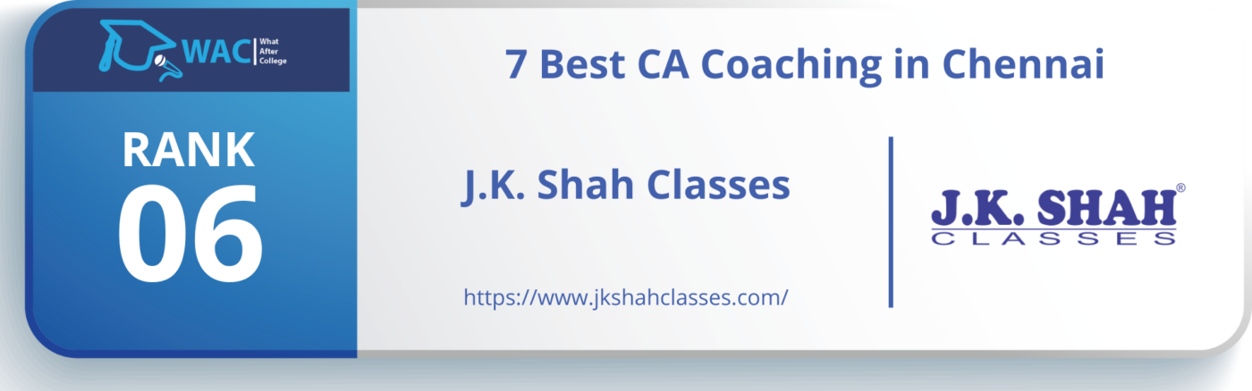 Rank 6 : J.K. Shah Classes