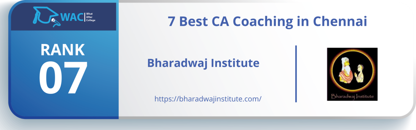 Rank 7 : Bharadwaj Institute