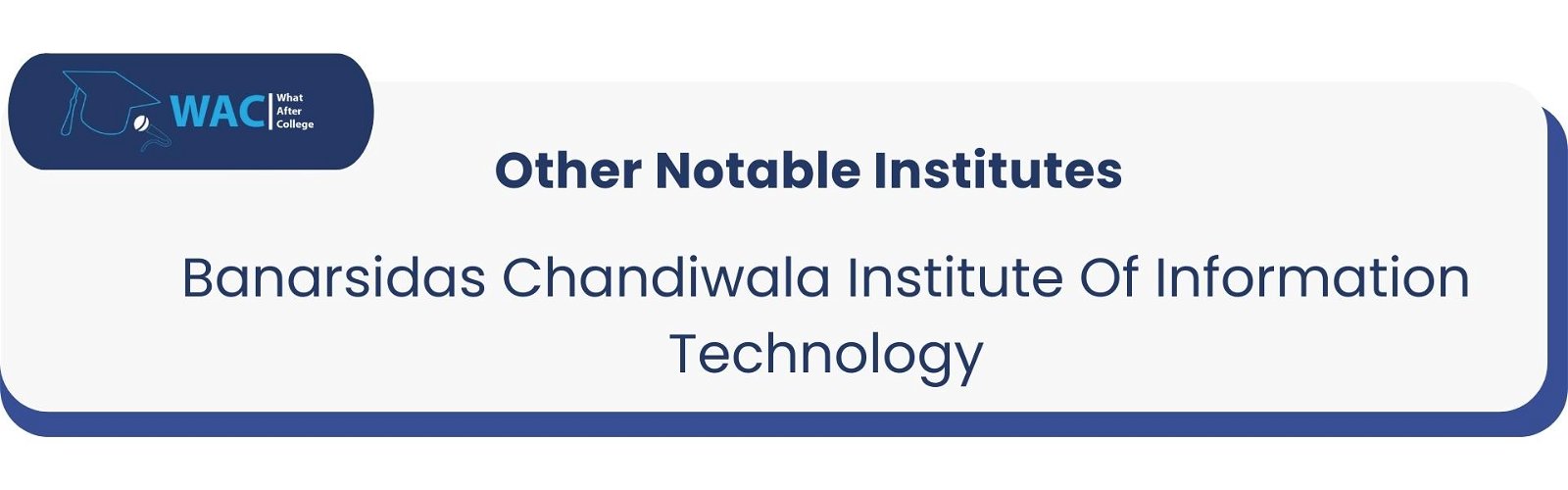 Banarsidas Chandiwala Institute Of Information Technology