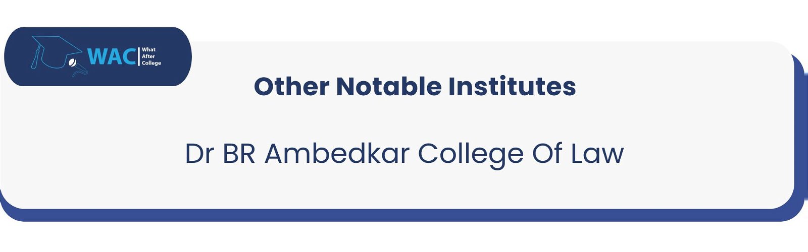 Dr BR Ambedkar College Of Law