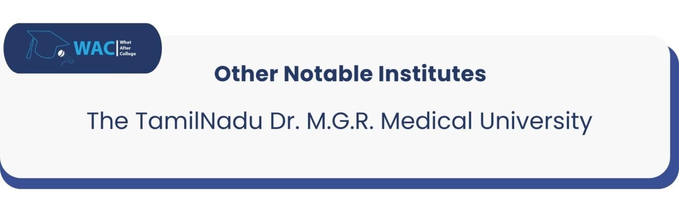 The TamilNadu Dr. M.G.R. Medical University