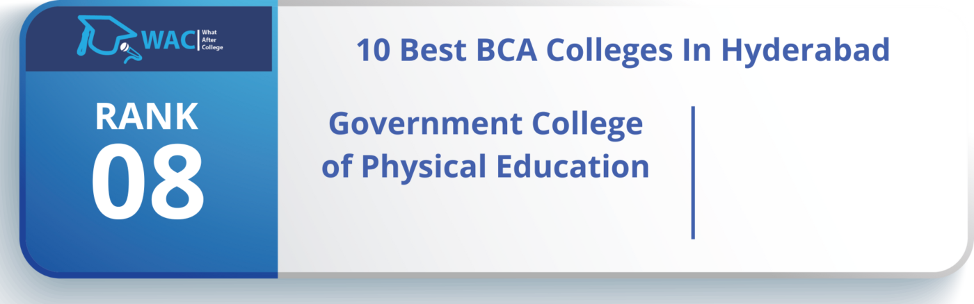Rank 8: Government College of Physical Education, Hyderabad