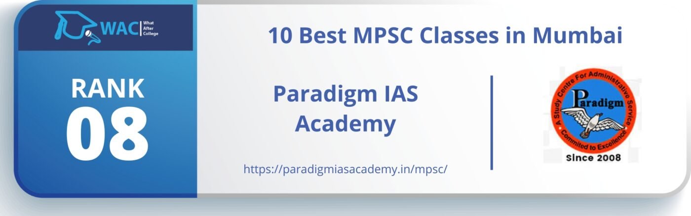 Rank 8: Paradigm IAS Academy