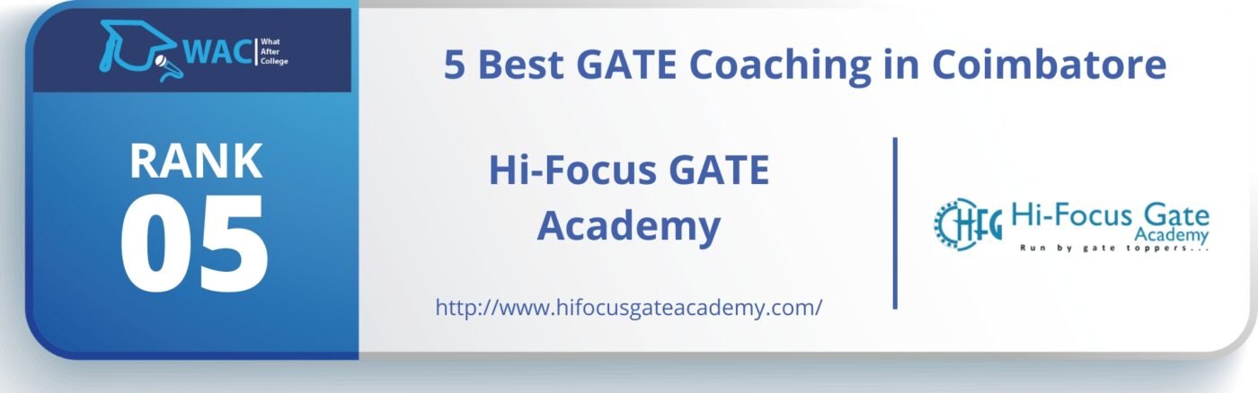 Rank 5 : Hi-Focus GATE Academy