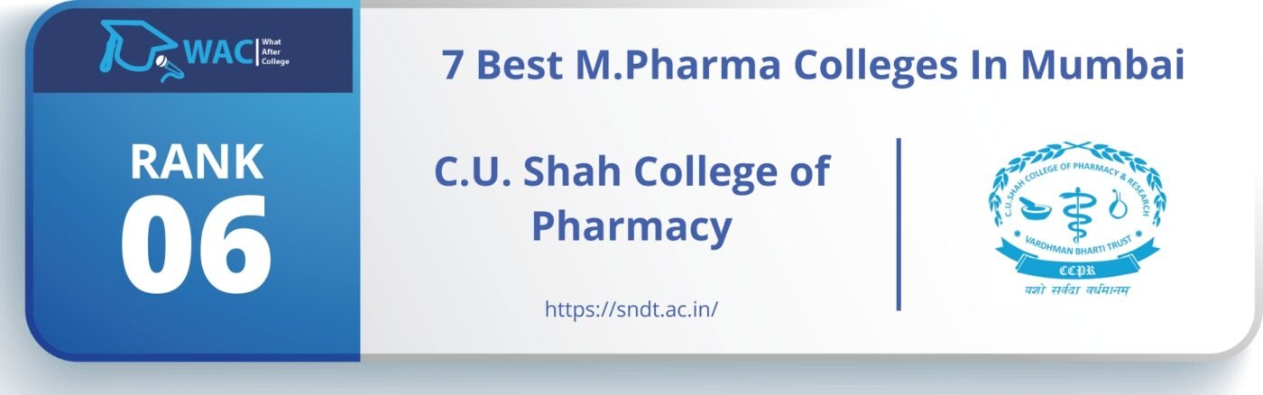 Rank 6: C.U. Shah College of Pharmacy